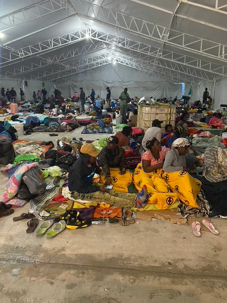 Preaching to Hiatian refugees in Mexico