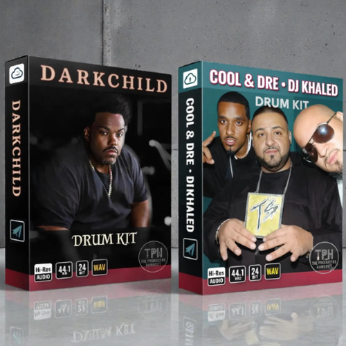 The Producers Hangout Hip Hop and R&B Drum Kit Bundle with drums, 808s, samples, and beat starter sounds for producers